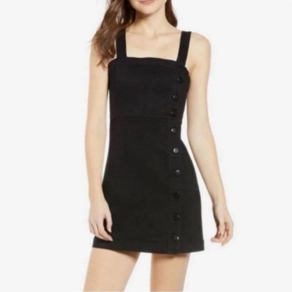 Black Denim Mini Dress
